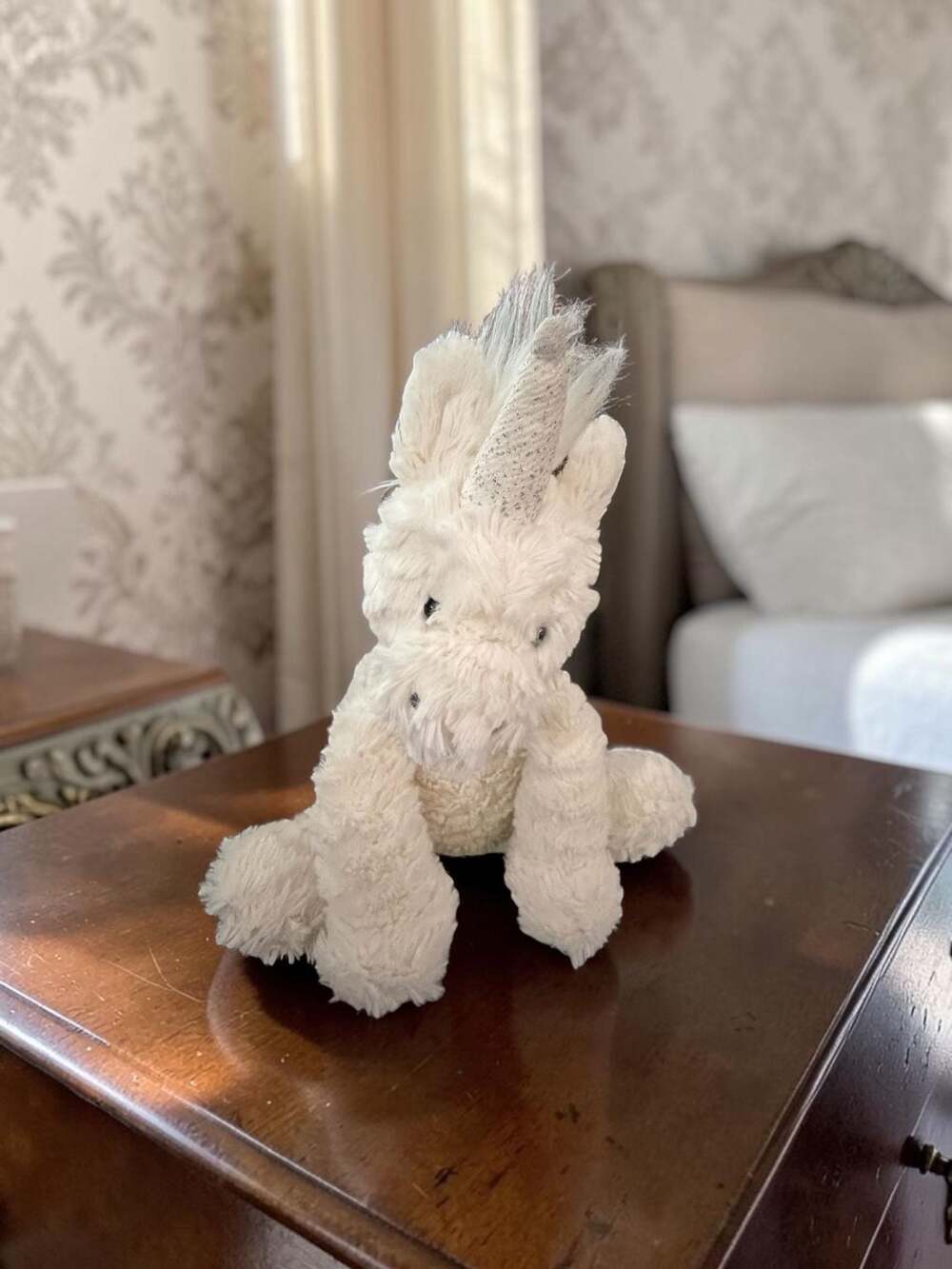 Jellycat Fuddlewuddle Unicorn Plush Cream White Stuffed Animal